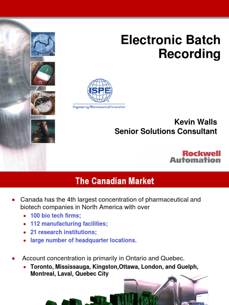 ISPE PNChElectronicBatchRecording PDF Inventory Packaging And
