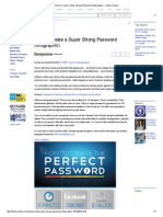 Create A Super Strong Password