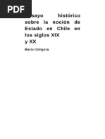 Mario Gongora - Ensayo Historico Sobre La Nocion de Estado en Chile en Los Siglos XI y XX