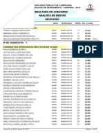 Compesa 2012 - Lista de Aprovados e Classificados
