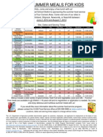 CCSD summer feeding program