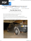 Brakes - Front Brakes Replacement