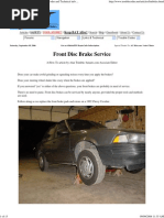 Brakes - Front Brakes Replacement
