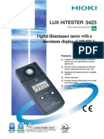 Digital Illuminance Meter With A Maximum Display of 199,900 LX