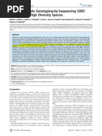 2010.12 - A Robust, Simple Genotyping-By-Sequencing (GBS) Approach For High Diversity Species