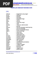 Kamus Bahasa Kawi dan Arti Istilah | PDF