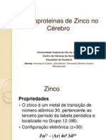 Metaloproteinas de Zínco No Cérebro 2