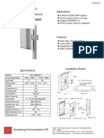 Technical Sheet: TDJ-2458EA17 Dual Band Flat Antenna