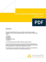 Free Critical Thinking Test: Assessmentday