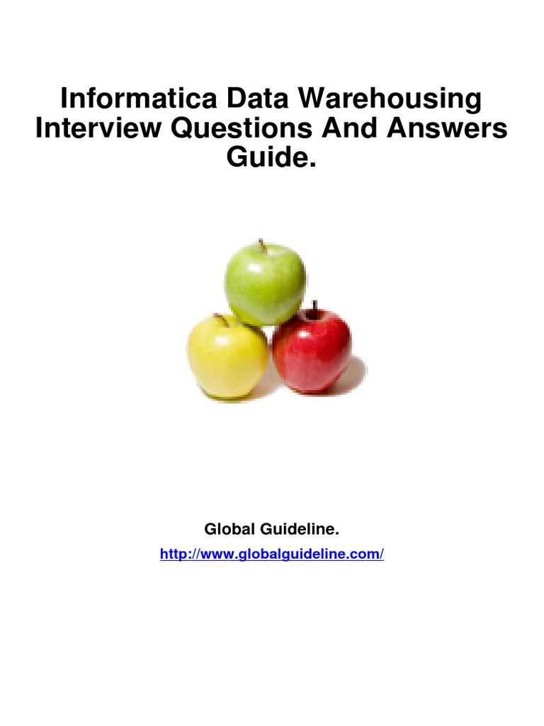 Informatica Data Warehousing Interview Questions and Answers Guide ...
