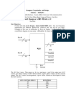 Lab2: Design A MIPS 32-Bit ALU