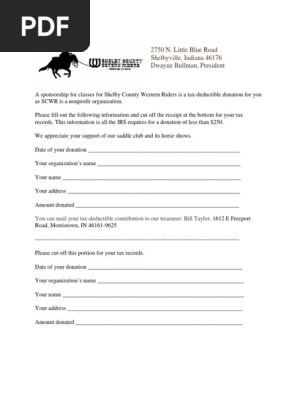 Sponsorship Form