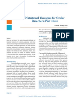 Nutritional Therapies For Ocular Disorders: Part Three: Review Article