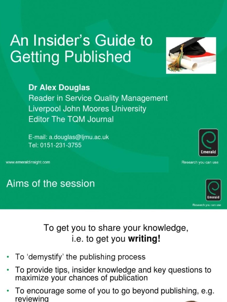 Guide To Getting Published | PDF | Editing | Publishing