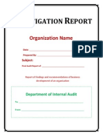 Audit Report Format
