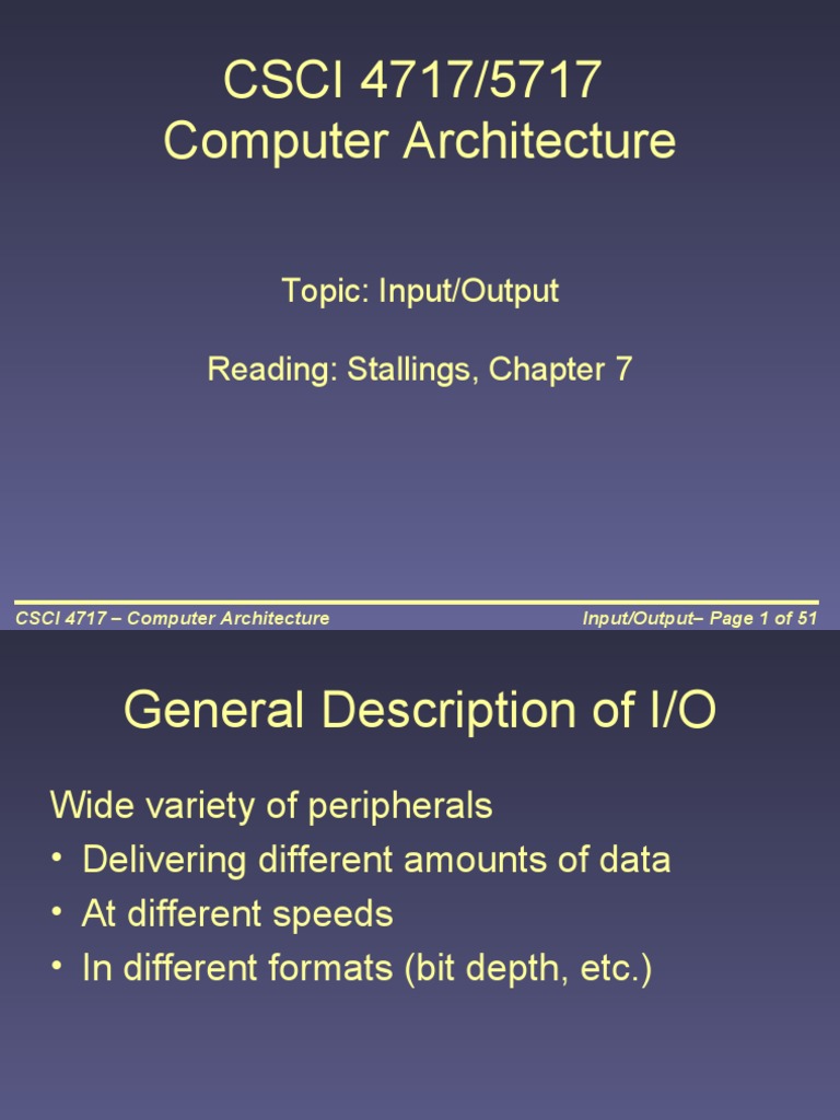 I/O Modules in Computer Architecture | PDF