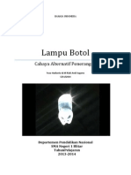 Makalah Lampu Botol Alternatif Penerangan