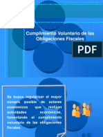 Cumplimiento Voluntario de Las Obligaciones Fiscales