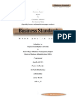 35136775 Project Report on Business Standarad