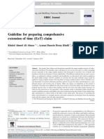 Guideline for preparing comprehensive EoT claims