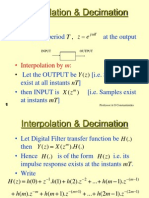 Interpolation & Decimation: - Sampling Period at The Output