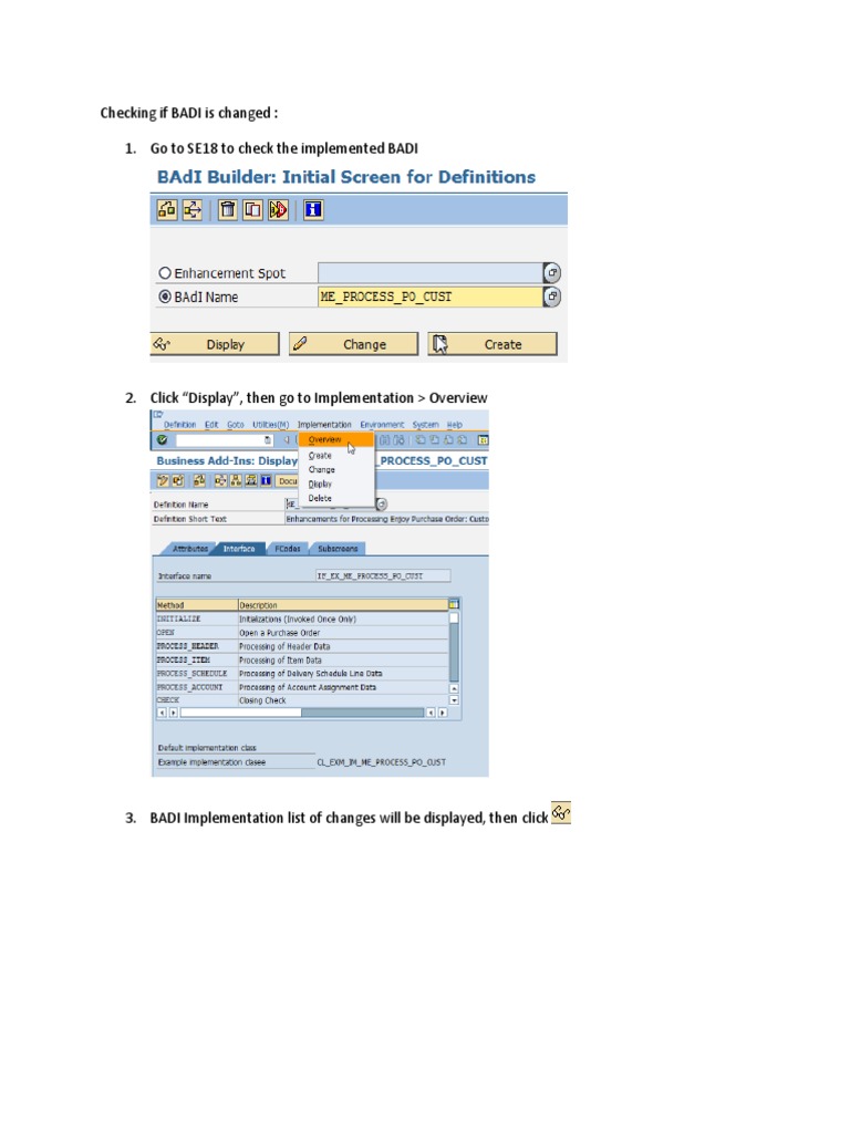 Check BADI Implementation in SAP | PDF | Finance & Money Management ...