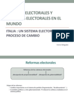 Sistema Electoral en Italia