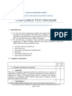 Compliance Test Program: State Accounting Office