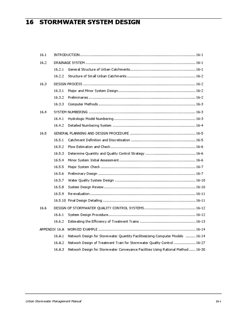 Storm Water System Design PDF Stormwater Drainage Basin