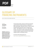 Glossary of Financing Instruments