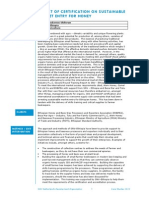 Impact of Certification On Sustainable Market Entry For Honey