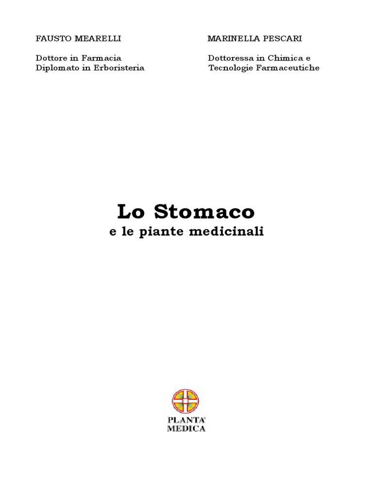 omeopatia lo stomaco e le piante medicinali pdf