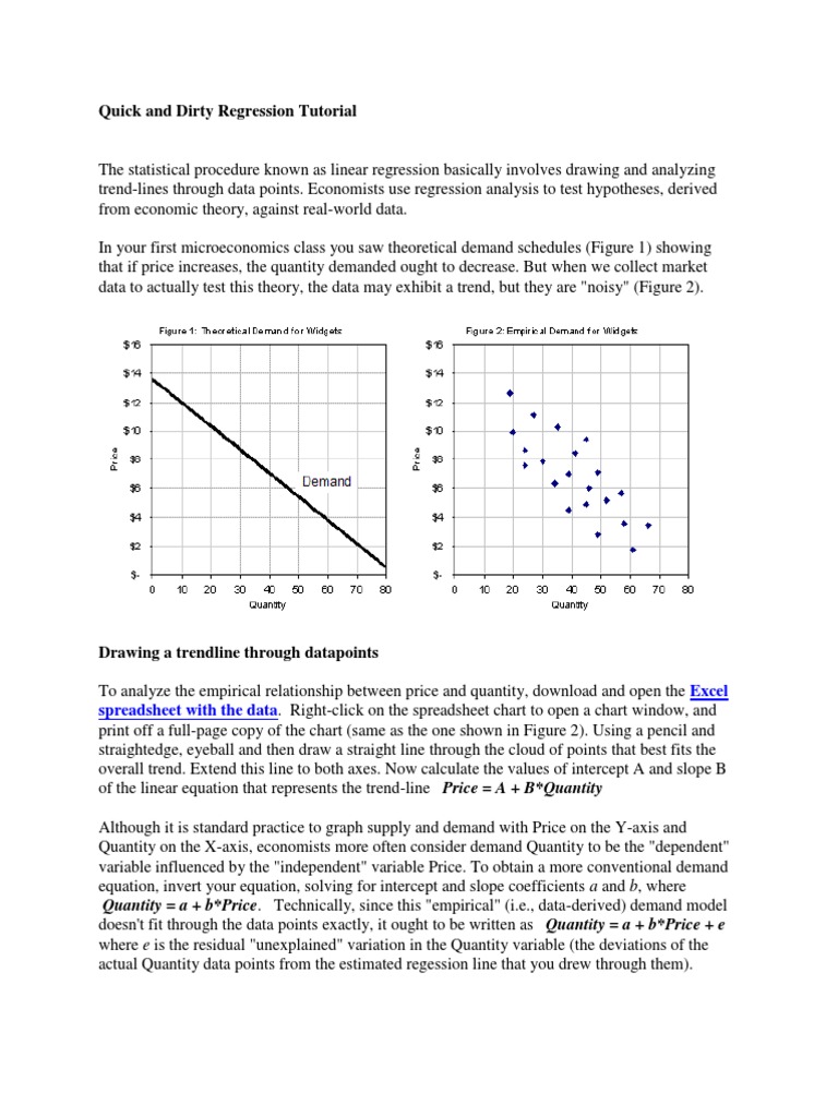 Quick and Dirty Regression Tutorial | PDF | Regression Analysis ...