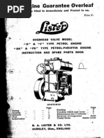 Lister petter ac1 diesel engine repair manuals