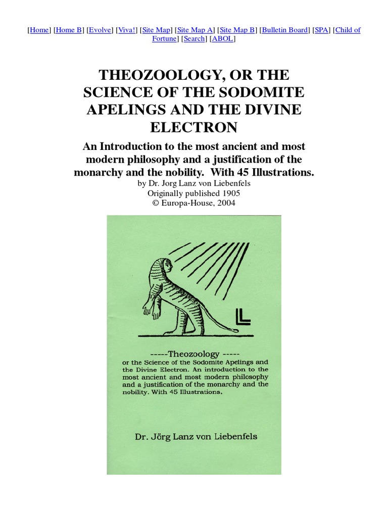 Lanz Adolf Joseph Theozoology
