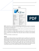 SQLite - Embedded Database