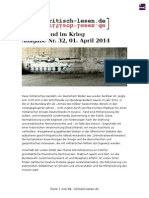 Deutschland Im Krieg (Kritisch Lesen 32, April 2014)