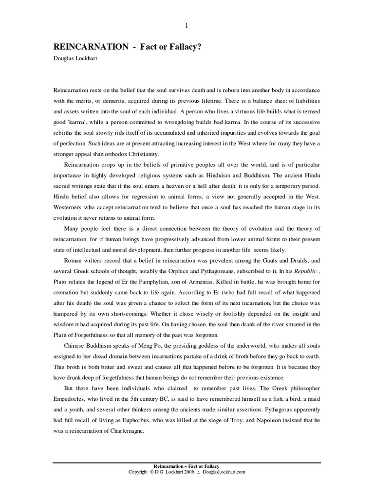 Reincarnation: Beliefs and Perspectives | PDF | Reincarnation | Karma