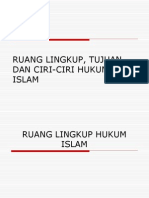 Hukum Islam 5 - Ruang Lingkup, Ciri-Ciri Dan Tujuan