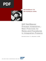 SAP NetWeaver Process Integration - Best Practices for Roles and Procedures