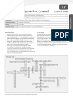 Components Crossword