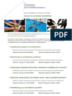 Programación Talleres de Coaching Deportivo para Verano 2014 - InSTITUT GESTALT de Barcelona