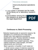 Process Design Overview