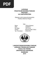 Laporan Praktikum Biokimia Protein I Uji Xantoprotein
