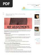 Clover Sewalong: Wide or Narrow Hip Adjustments Meet The: Fitting Notes