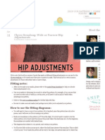 Clover Sewalong: Wide or Narrow Hip Adjustments Meet The: Fitting Notes