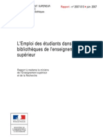 Emploi Des Étudiants Dans Les Bibliothèques