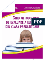 Ghid metodologic de evaluare a elevilor din clasa pregătitoare