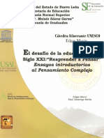 El Desafío de La Educación en El Siglo XXI - Reaprender A Pensar PDF