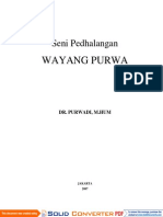 Seni Pedhalangan Wayang Purwa - 0